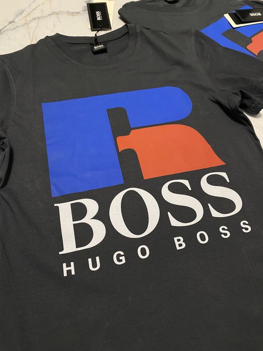 Мъжка тениска HUGO BOSS  черна бяла зелена сива кремава Мъжки тениски