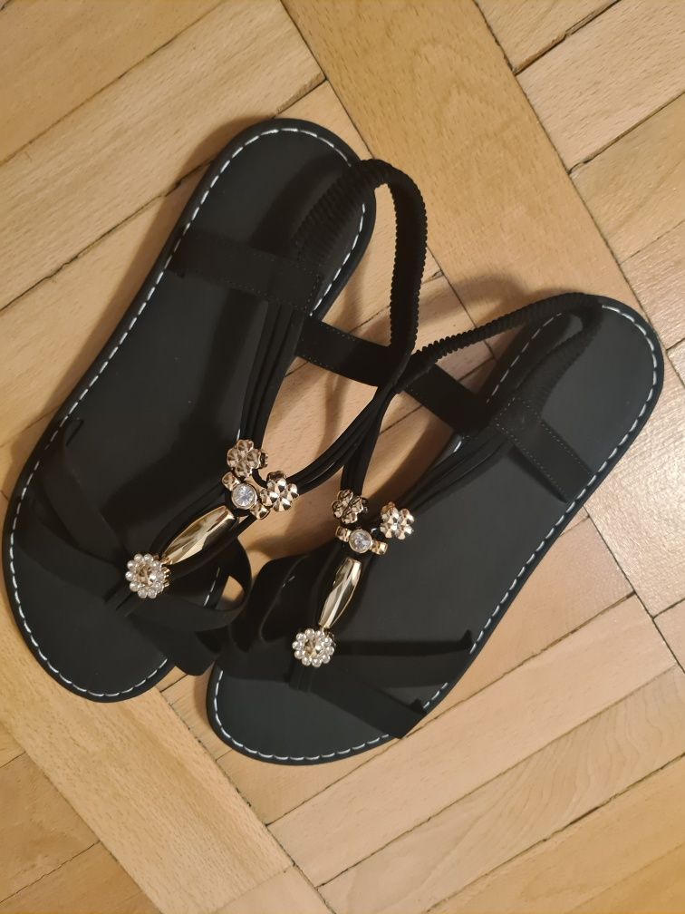 Sandale negre Shein