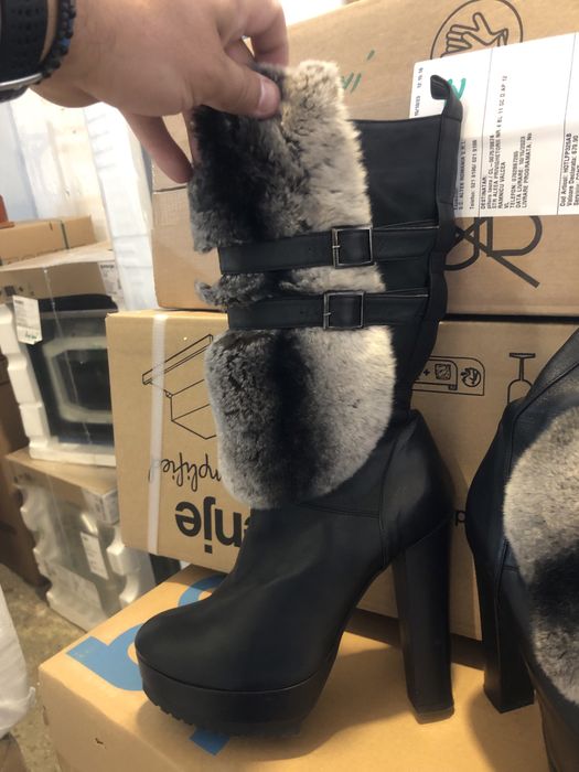 Cizme Giardino Principi din piele naturală și blana naturală