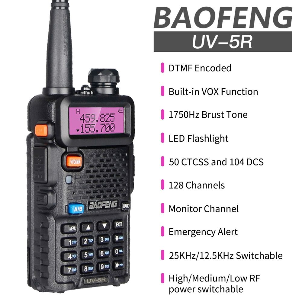 Ocazie!Baofeng UV-5R cu 5 antene și alte accesorii (citiți!)