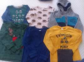 7 детски дрехи блузи момче 104 см