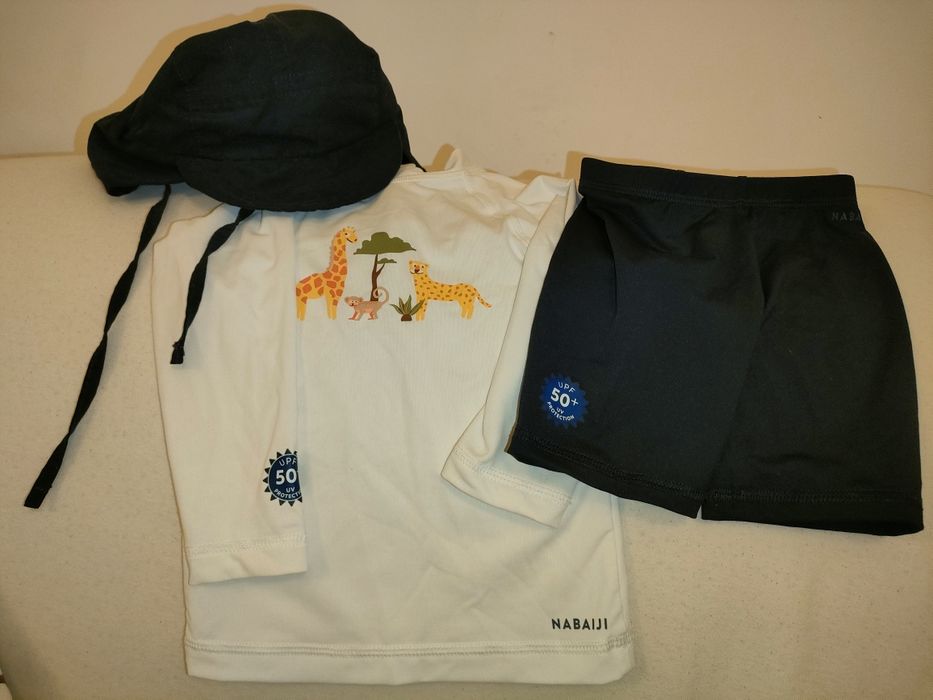 Costum de baie 3 piese băieți 76-81 cm, 18 luni