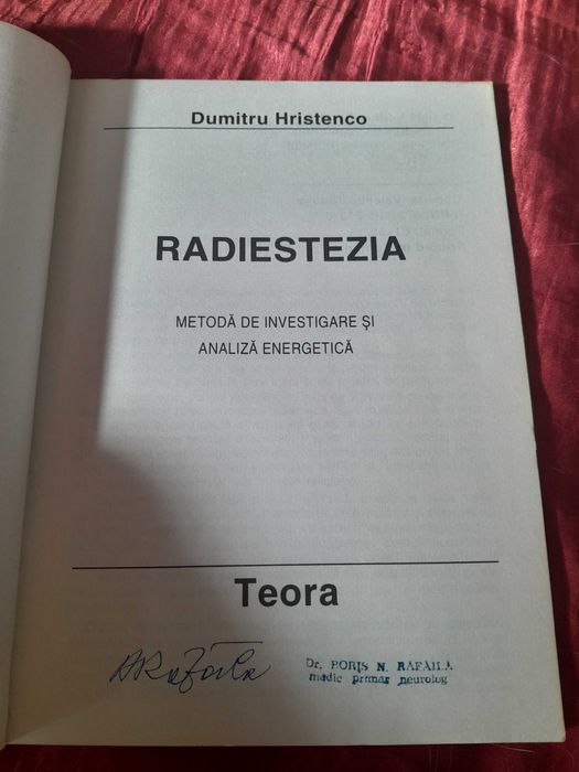 RARA, Radiestezia - Dumitru Hristenco CARTE DE COLECTIE 1995