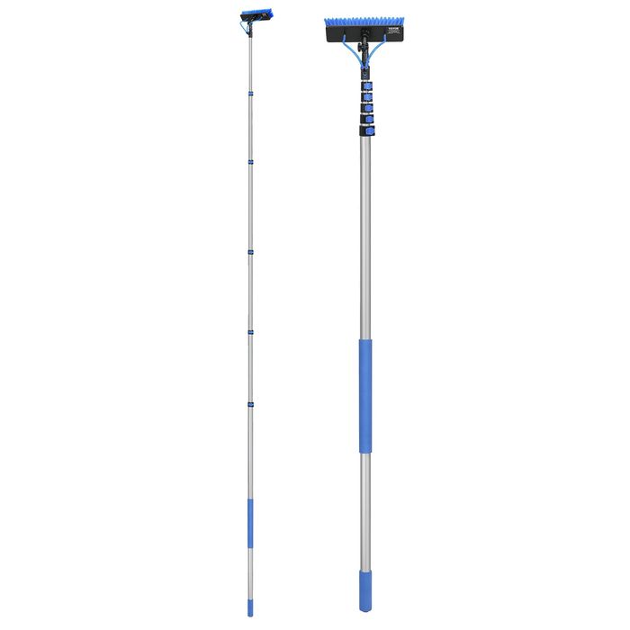 Kit Curatare Panouri Solare,Perie Rotativa 180°,Furtun 20m