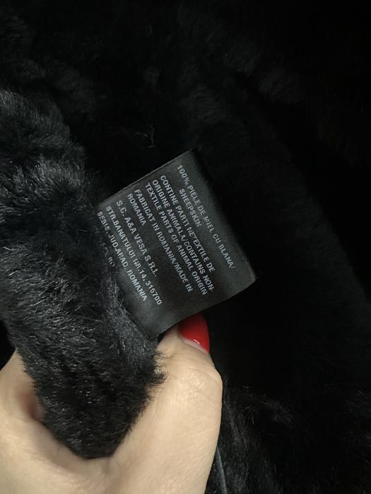 Palton cojoc  din blana de miel A&A vesa