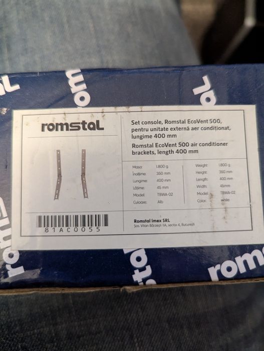 Set console, Romstal EcoVent 500