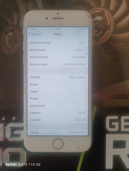 iPhone 6 16ГБ без iCloud