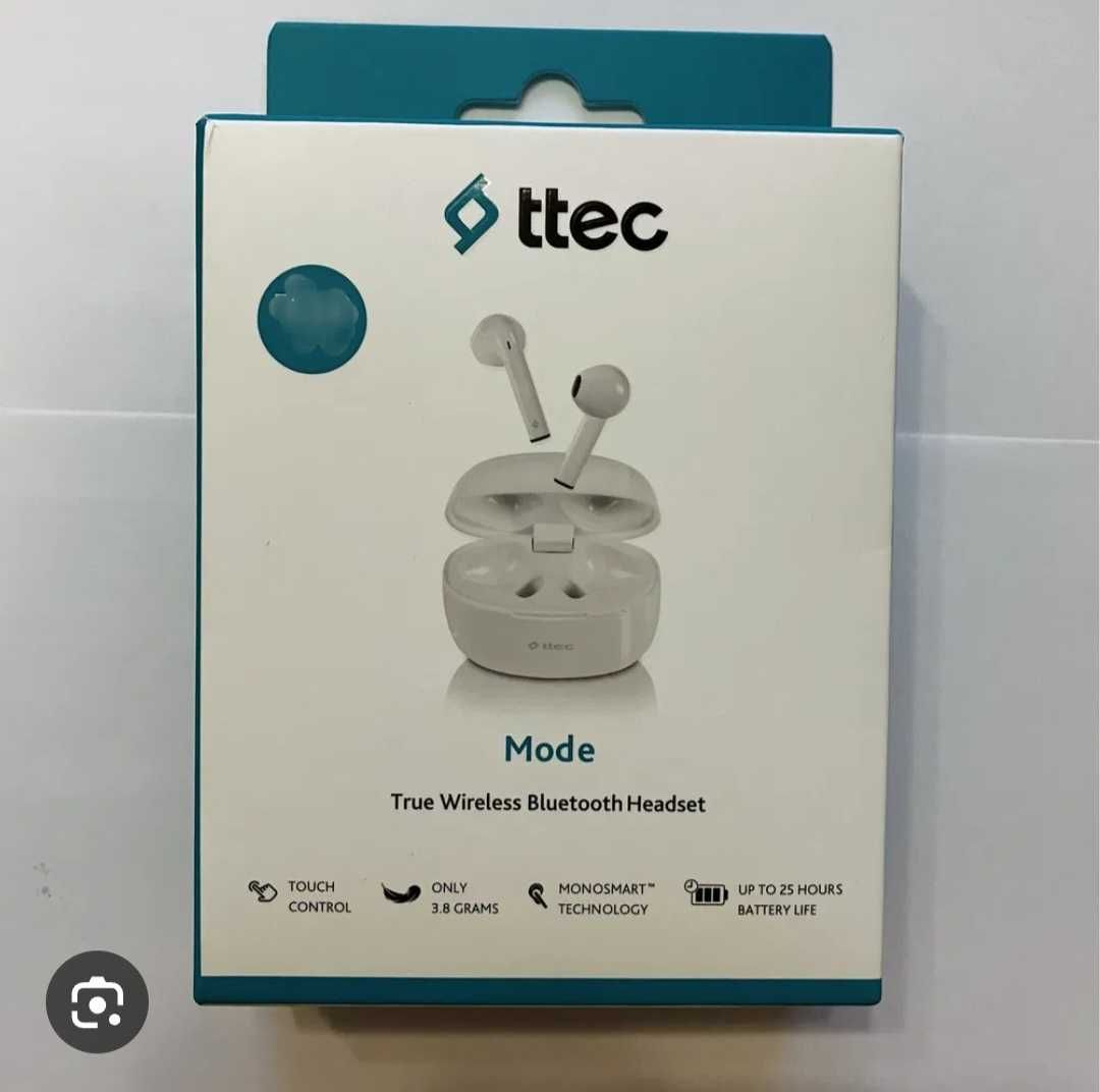 Bluetooth слушалки ttec Mode, TWS, Бели