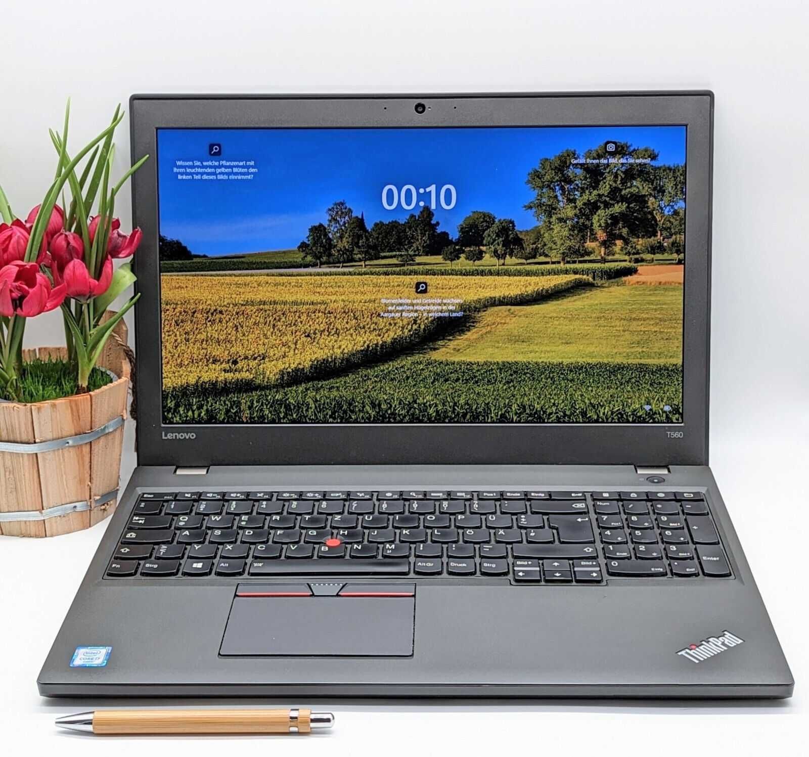 Лаптоп Lenovo T560 I7-6600U 16GB 256GB SSD 15.6 3К ДИСПЛЕЙ