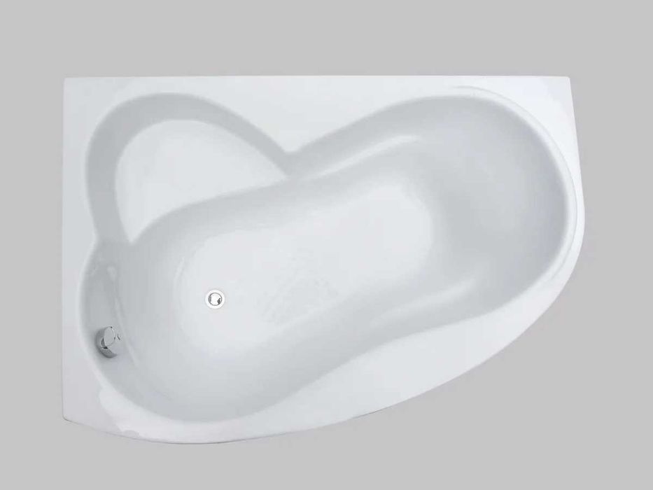 Cada baie colt asimetrica west ana 140x90x61 cu masca si suport