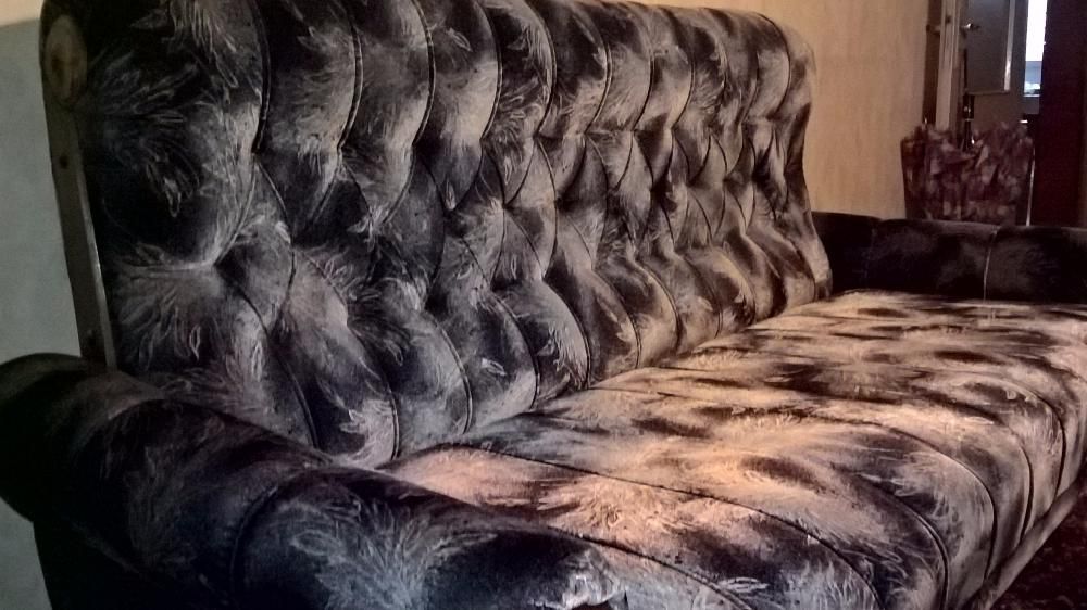 Мека мебел - Разтегателен диван + два фотьойла
