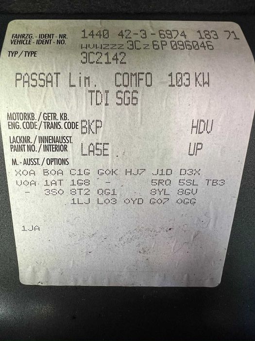 VW Passat B6 - части