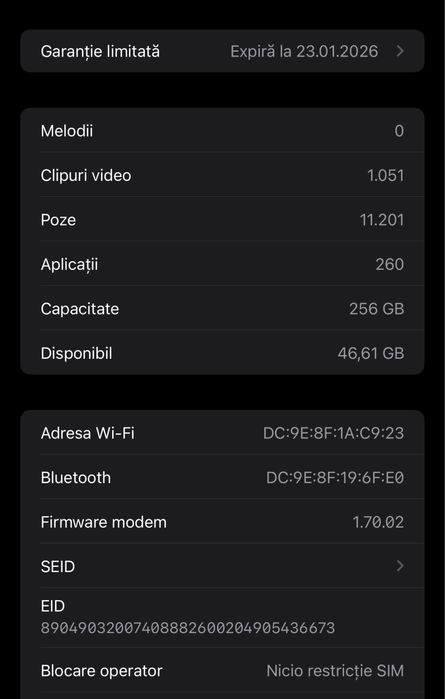 Iphone 16 pro max 256 gb in garantie , pachet complet , impecabil