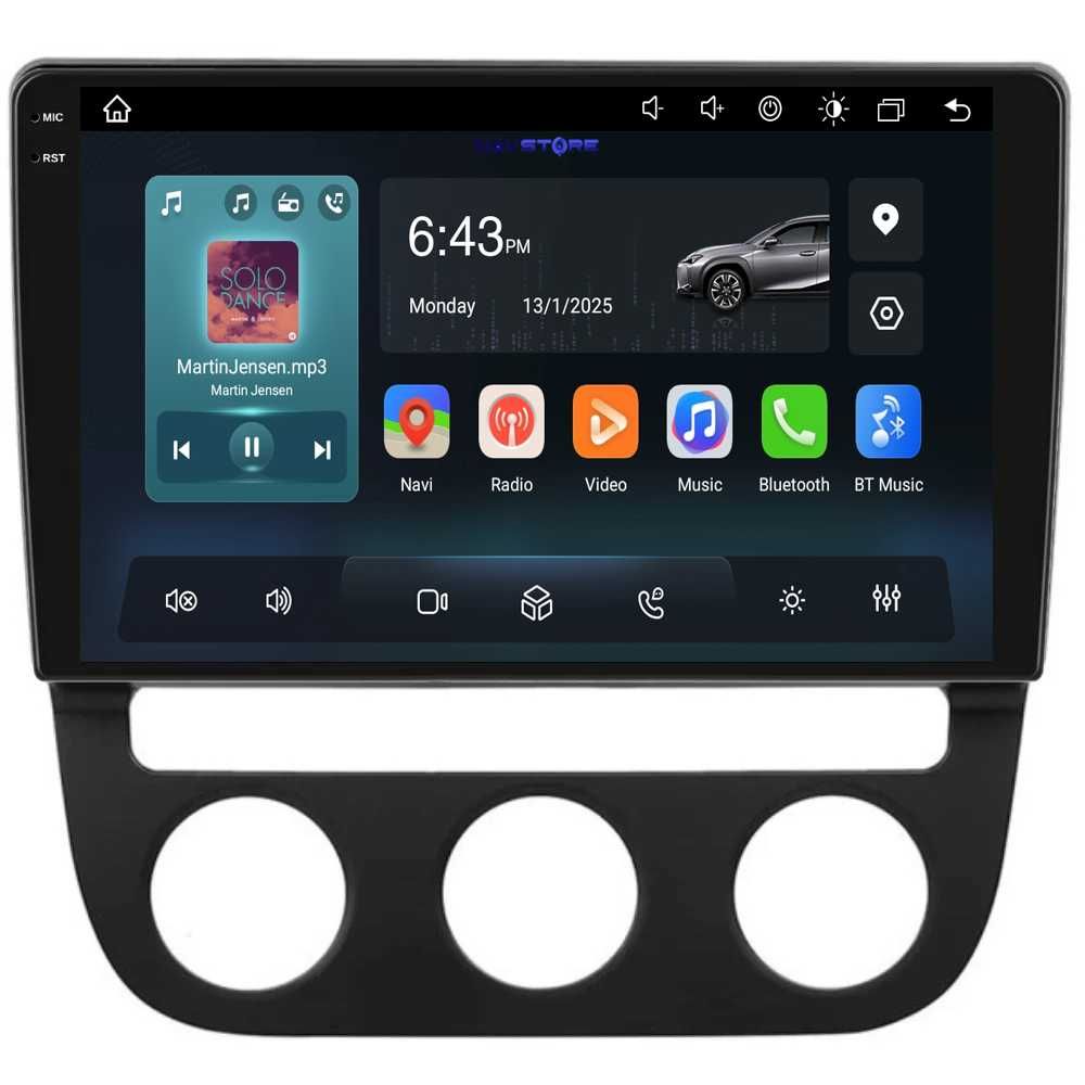 Navigatie Android Dedicata 10Inch, Volkswagen Golf5/Jetta (2004-2009)
