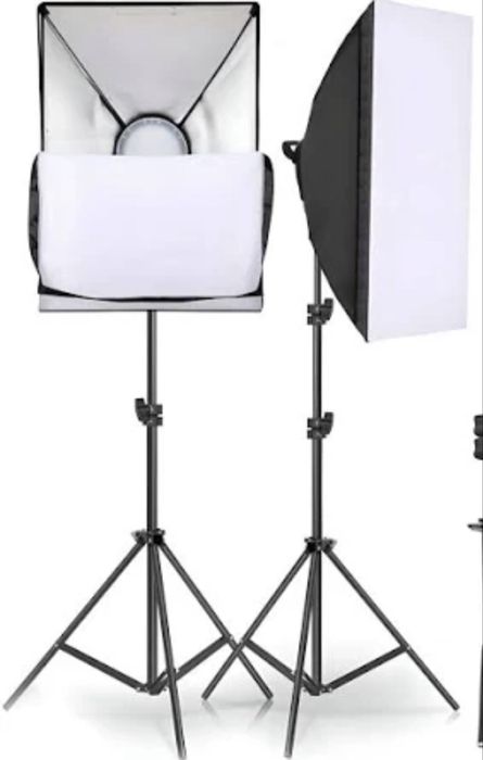 Set 2 Softbox Studio 50x70cm + becuri 85W – Ca nou – Foto/Video
