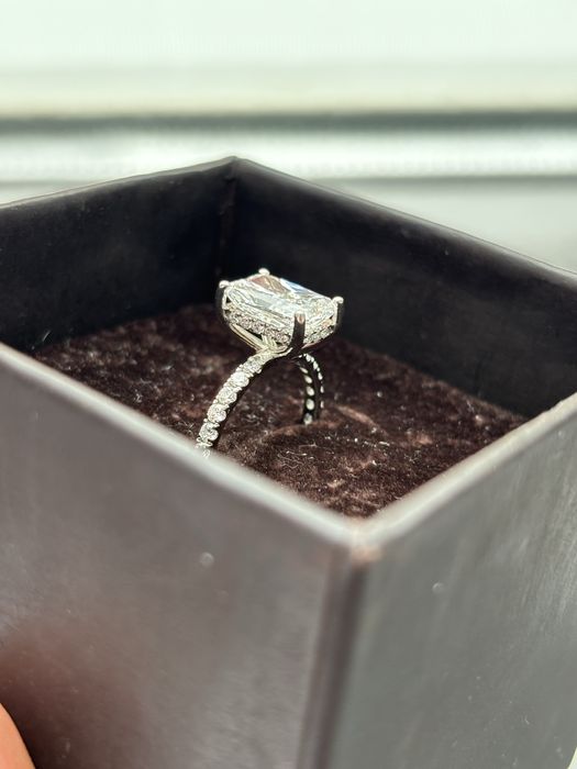 Inel platina si diamante