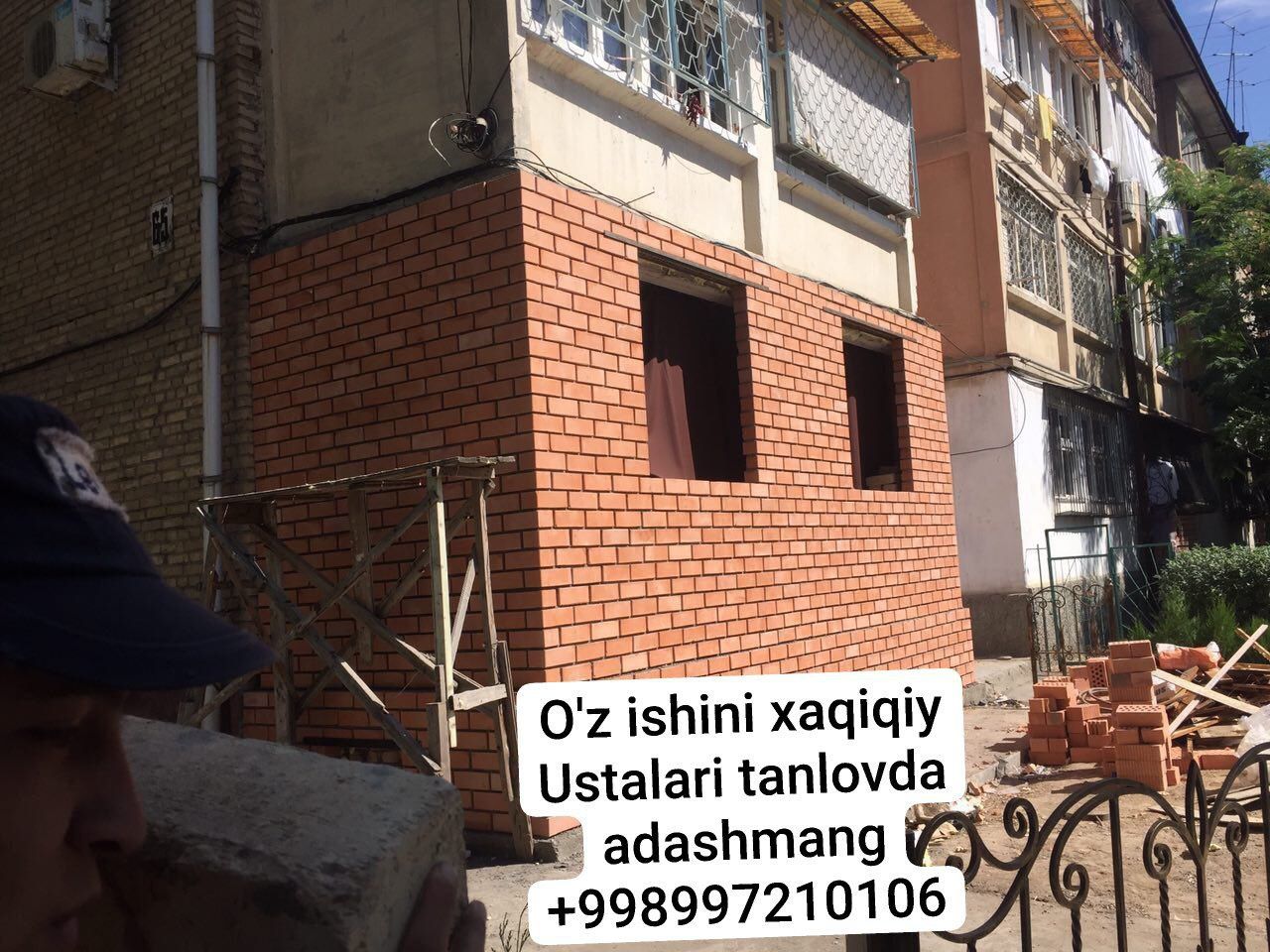 Balkonga g'isht teramiz