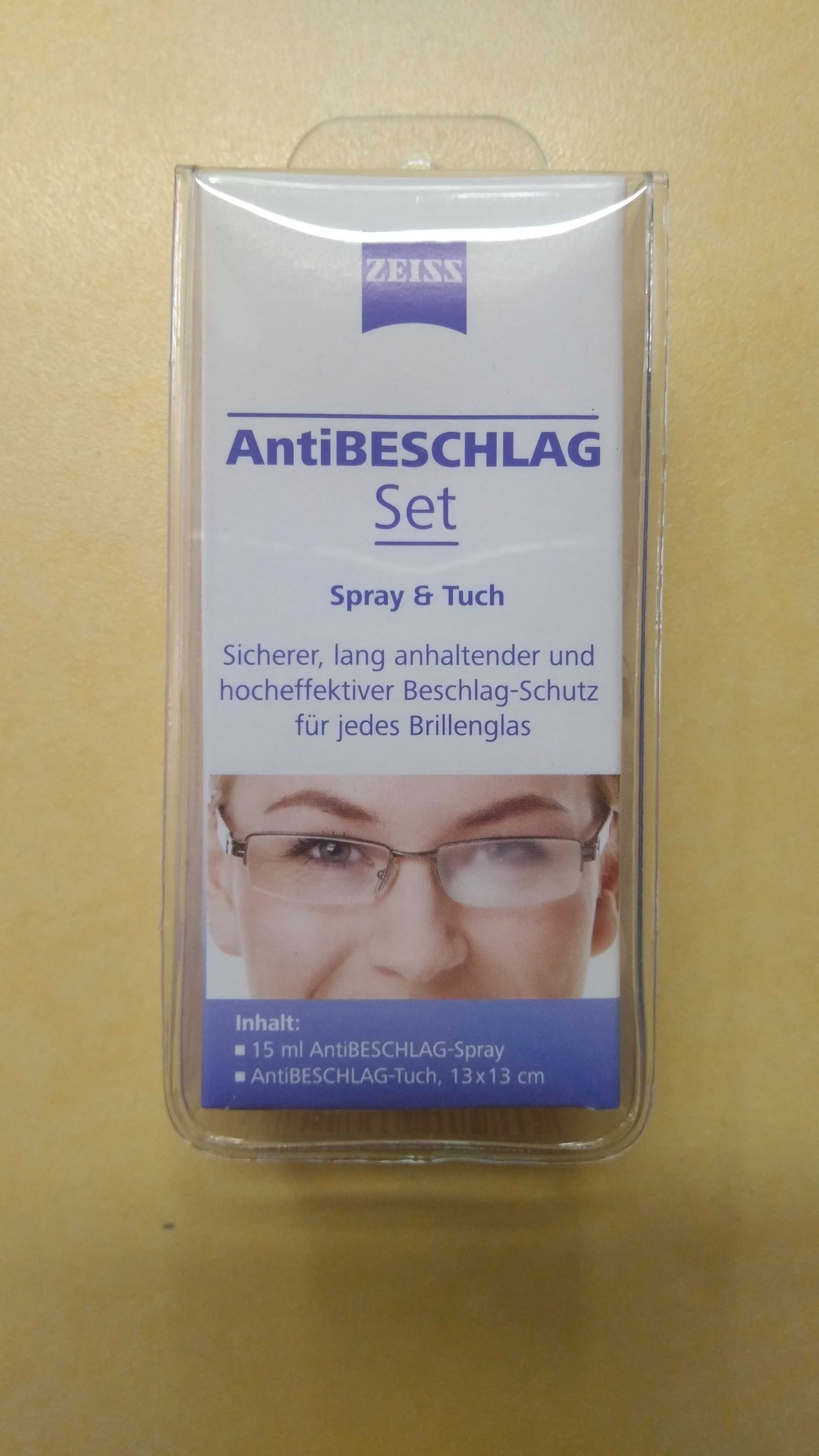 Антифог спрей против Изпотяване на очилата немски ZEISS