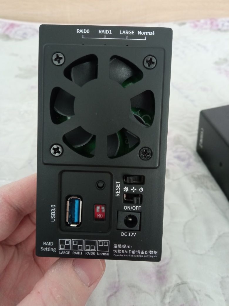 Кутия за HDD 2x3.5" , USB3.0 , 50W ,до 32TB