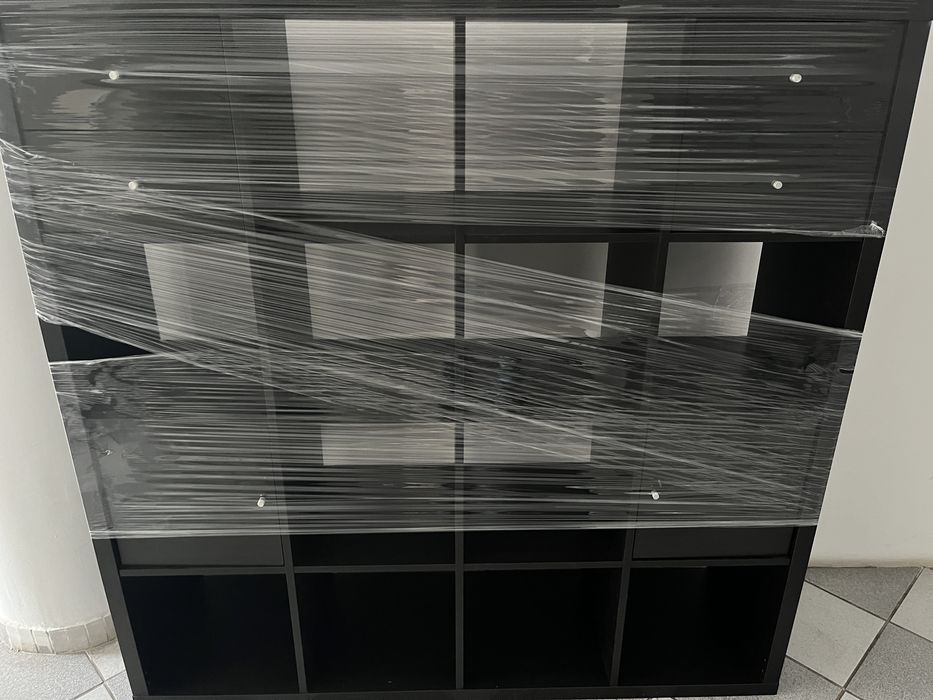 Etajera/ mobilier birou KALLAX, IKEA, negru