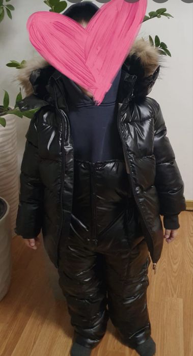 Стильный теплый зимний комбинезон Moncler 98-110