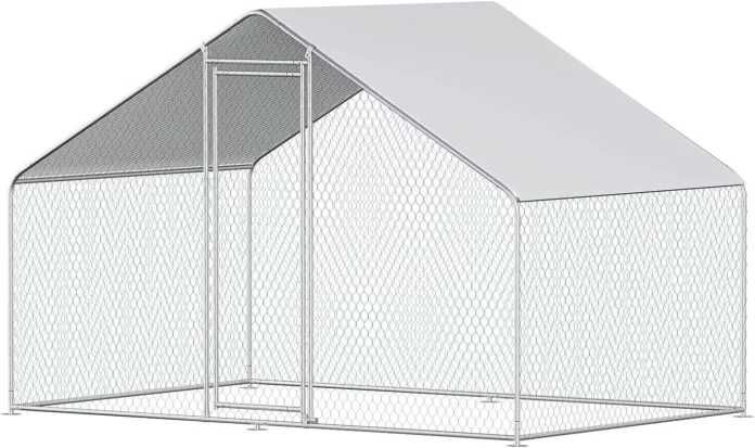 Cotet (tarc) pasari 3x2x1.95m, otel galvanizat Livrare rapidă NOU