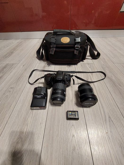 Aparat foto Minolta dynax 500si Obiectiv Minolta 70-210mm Soligor28-80