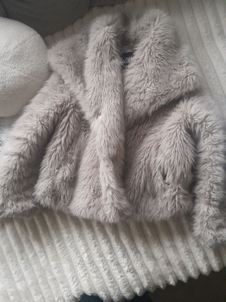 Палто  Зара  изкуствен косъм zara
