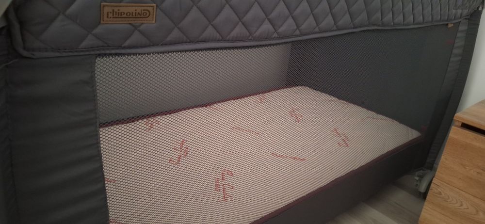 Детска сгъваема кошара Chipolino Bella 2 нива + матрак висок клас!!!