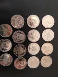 Продавам МОНЕТИ 15 бр. от 1981 г. и следващи + 5 бр.монети от 2 лв. ЕК