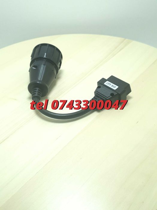 Cablu Adaptor Diagnoza Camion Tir Man Tga 12pin Obd2 Delphi Autocom M