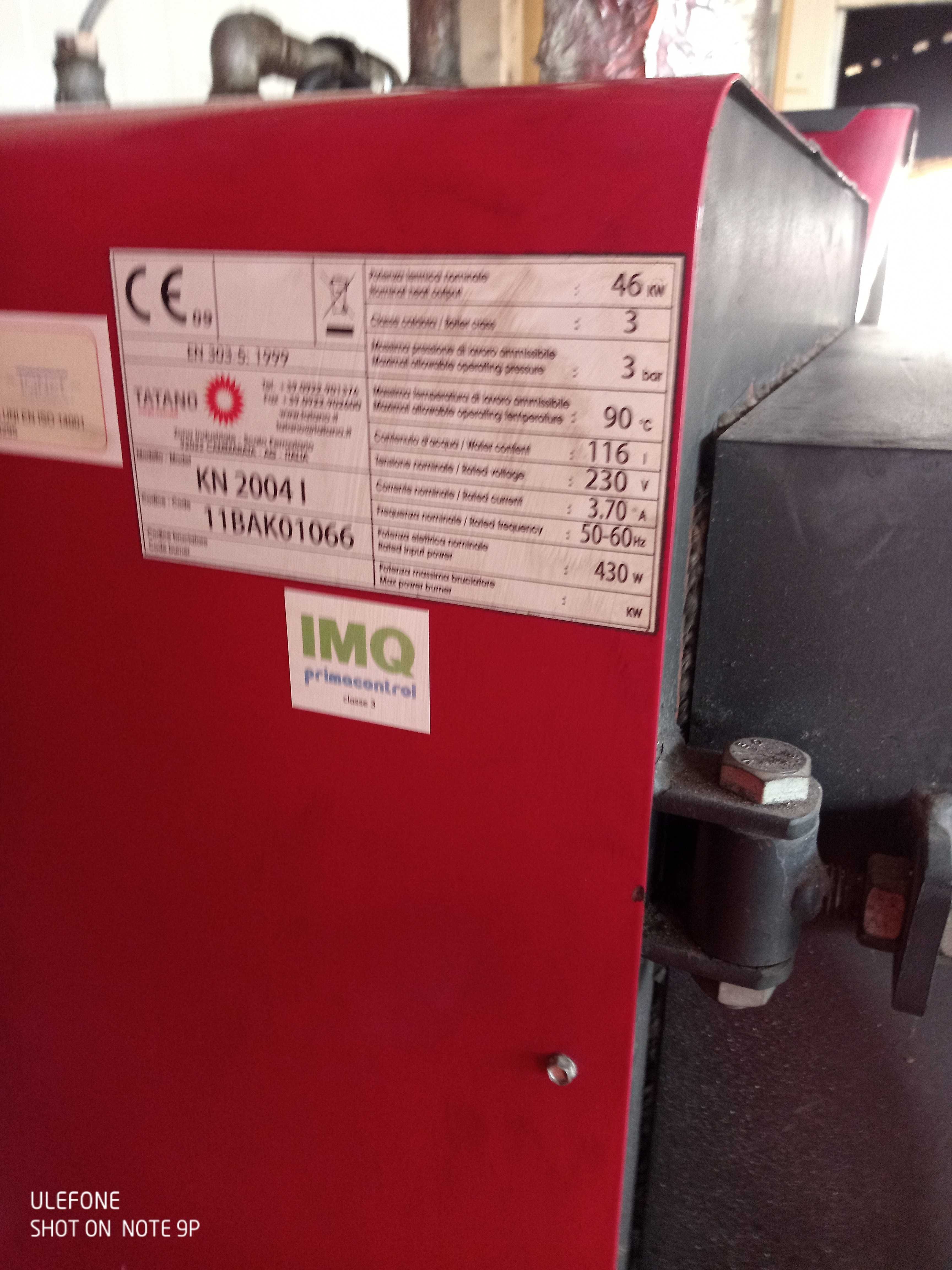 Centrala lemne si pellet  tarano 46 kw