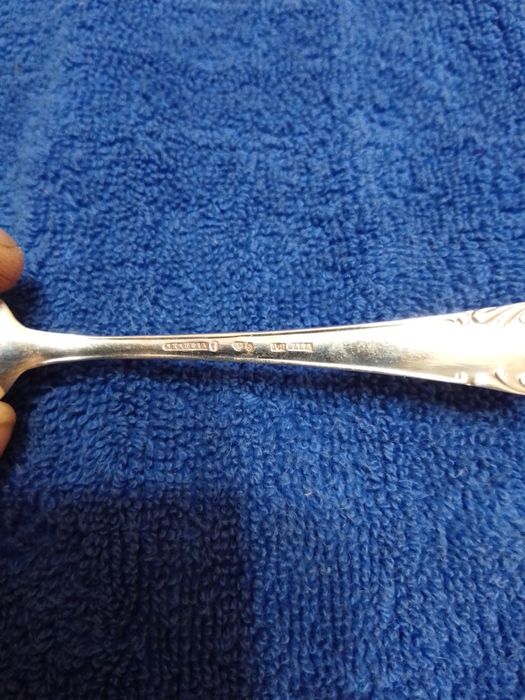 Linguriță/lingurițe argint masiv suedia noi