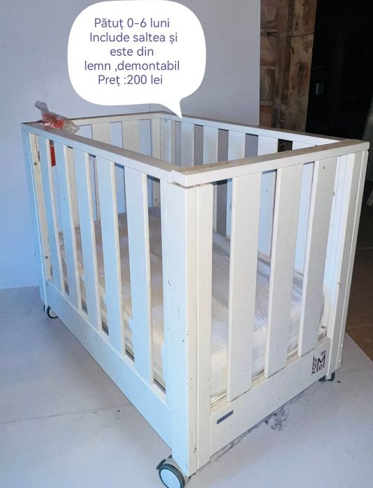 Pătuț plus saltea