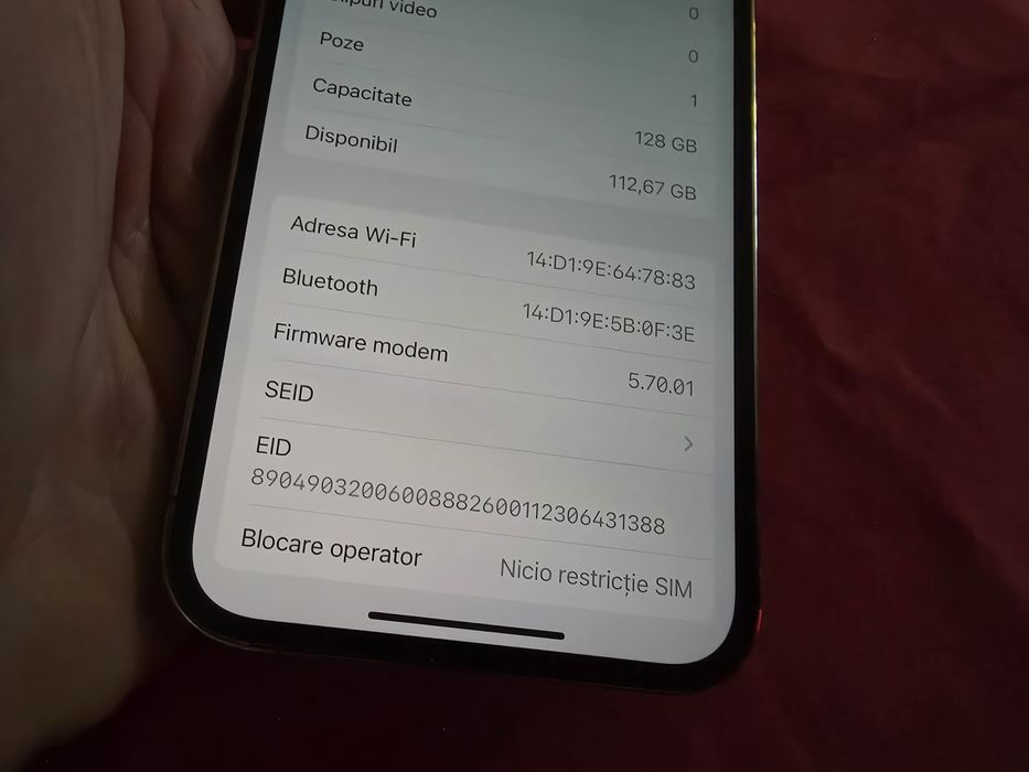 -Iphone 12Pro, 128Gb, 6Ram, bat: 100%, Gold, impecabil, stare perfecta