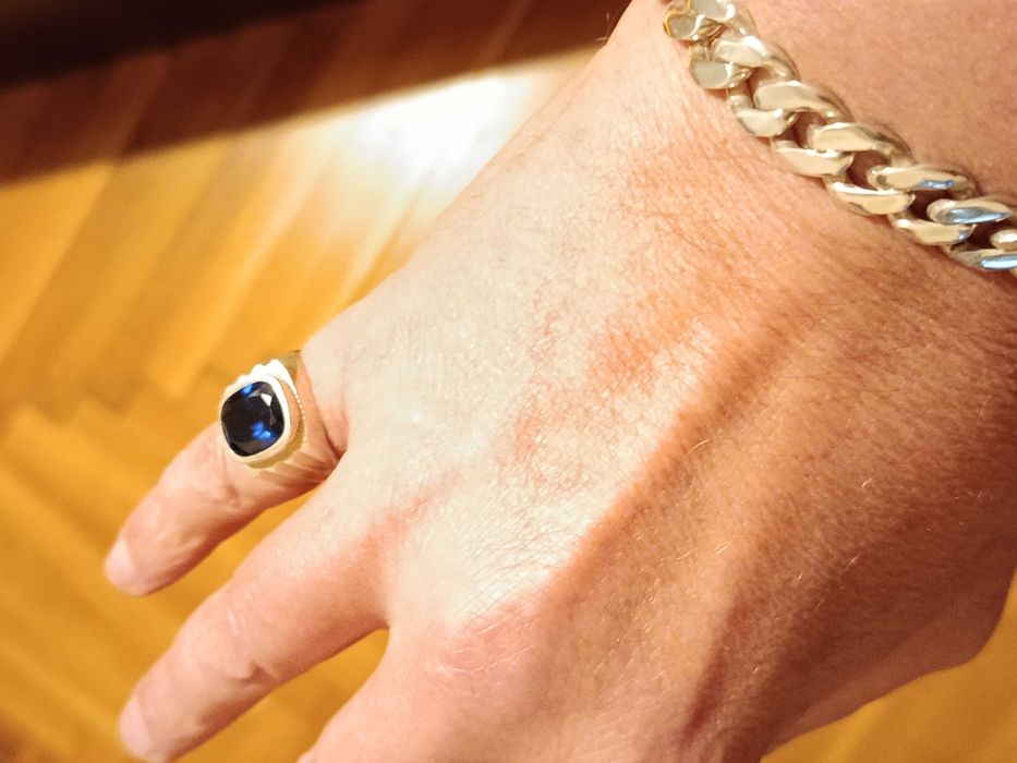 Мъжки сребърен пръстен