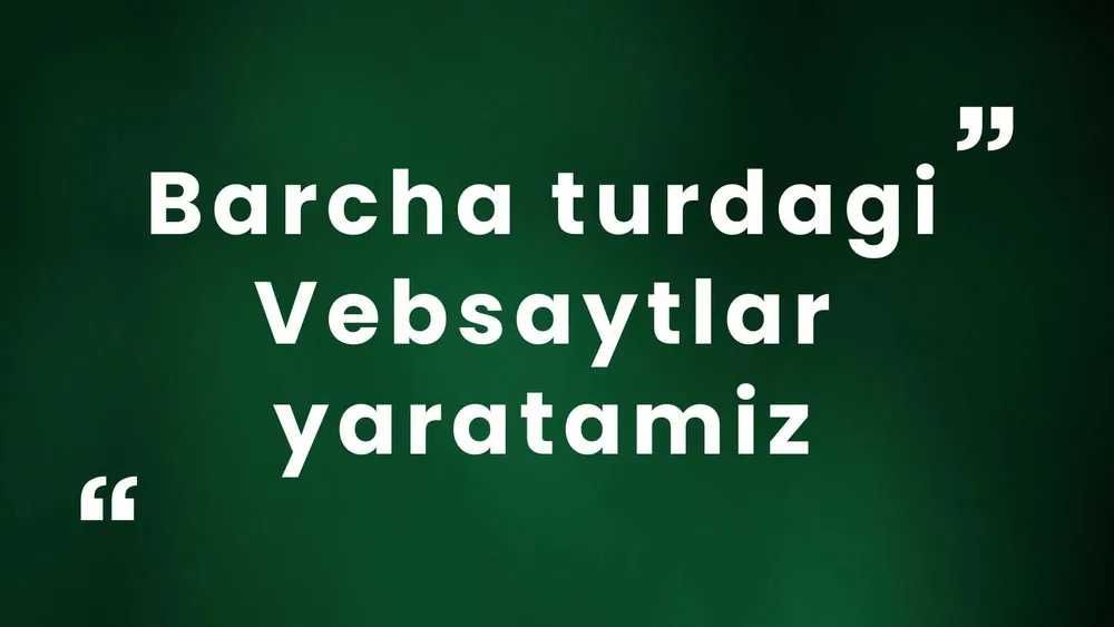 Web Sayt | Telegram Bot | Mobil Ilova - Professional IT Yechimlar