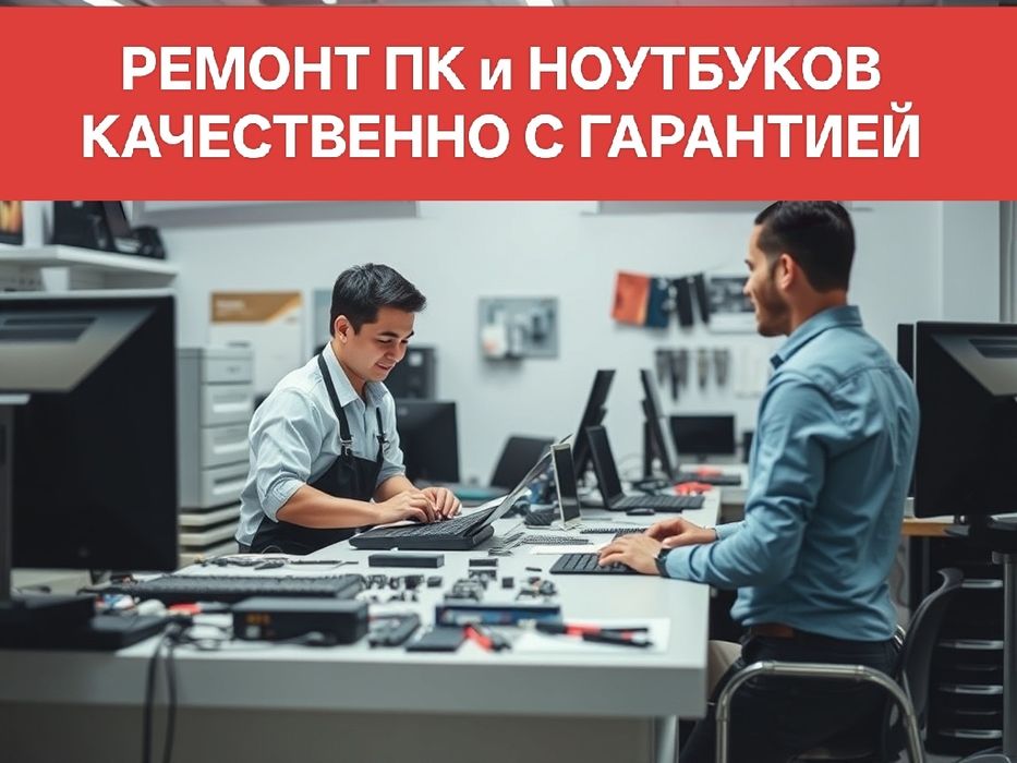 Ремонт ПК и ноутбуков, качественно с гарантией!