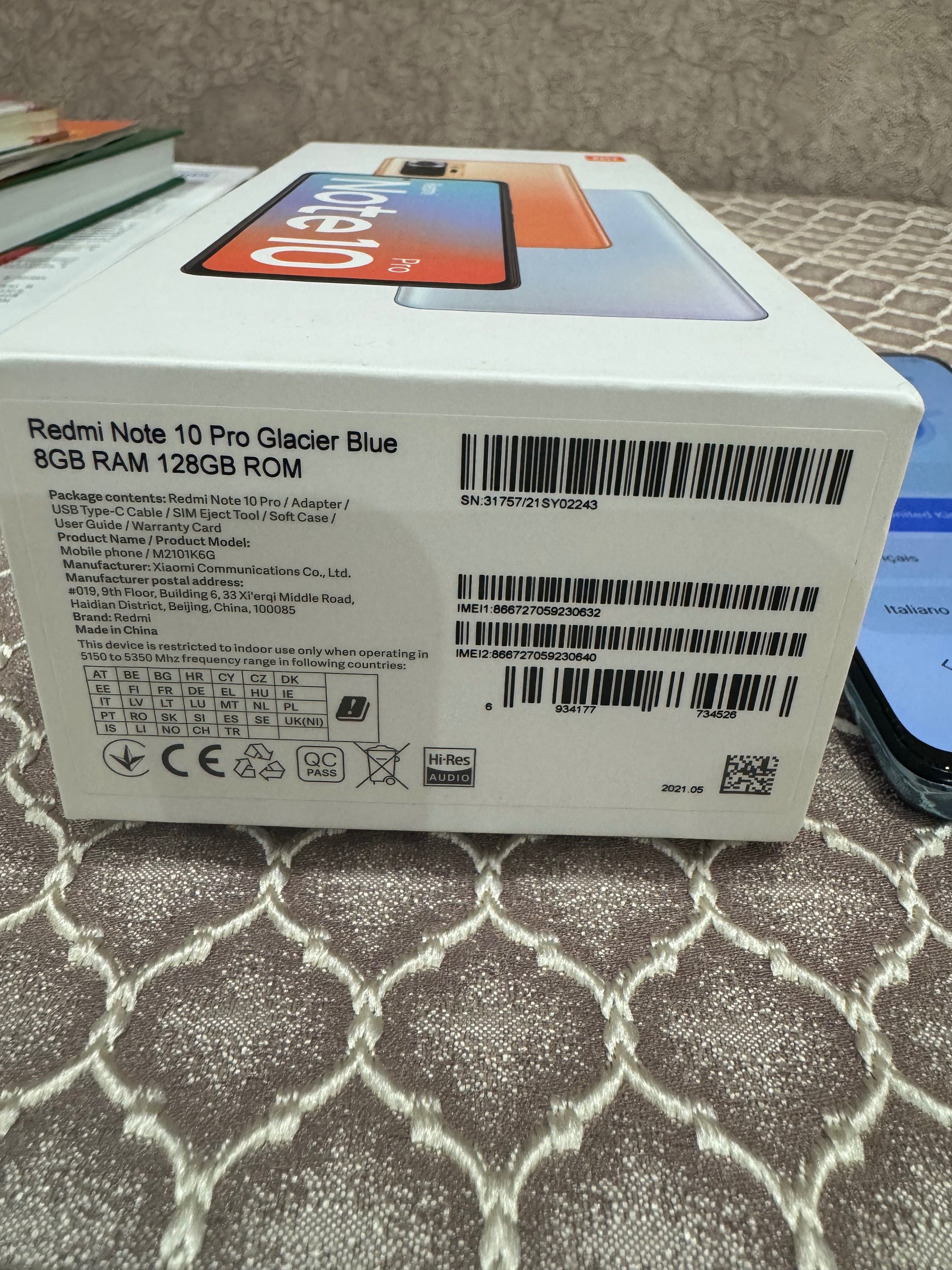 Xiaomi Redmi Note 10 Pro Glasier Blue