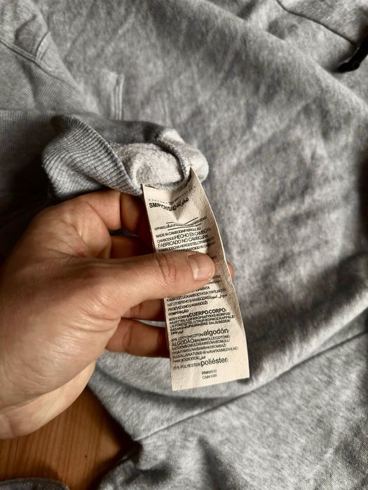 Hanorac hoodie bluza sweater center logo Under Armour grey cotton
