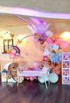 Decor botez, arcada baloane