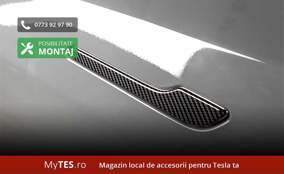 Ornamente textura fibra carbon manere usi - Tesla Model 3 / Y