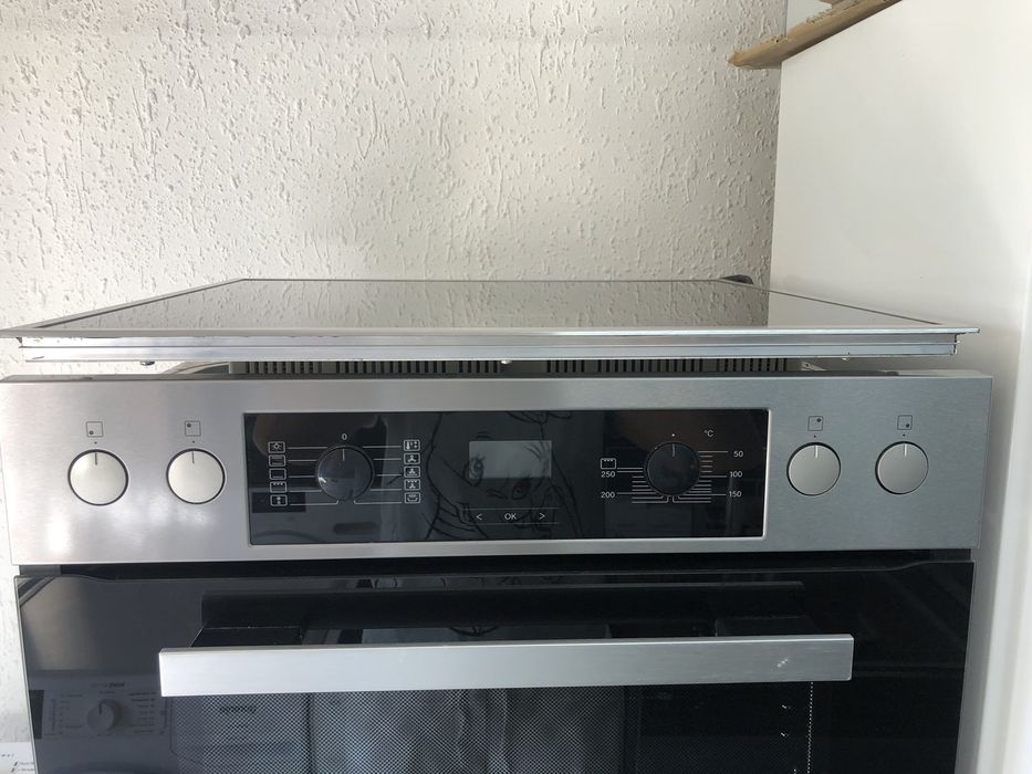 Фурна с идукционни котлони Miele за вграждане