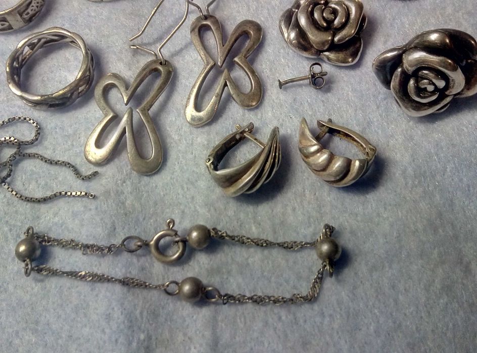 Лот СРЕБЪРНИ БИЖУТА Сребро 925 Може и На Бройка По Договаряне