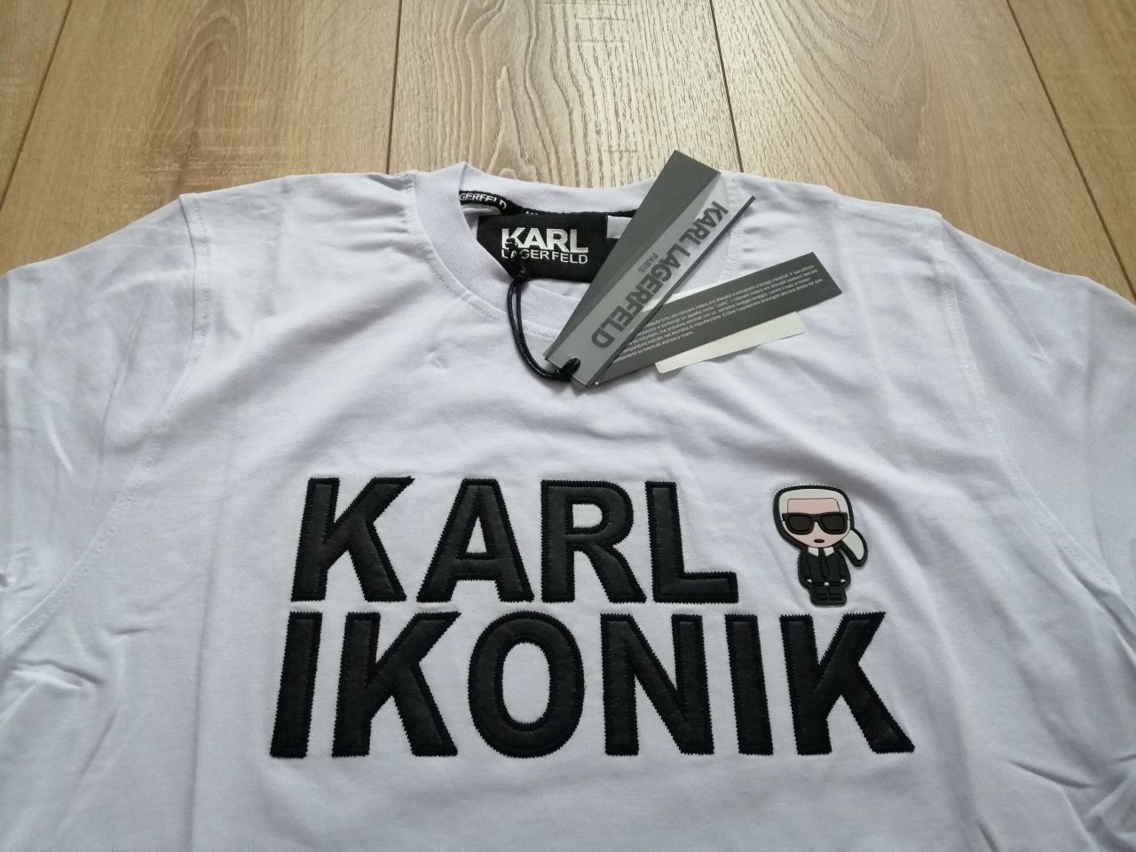 KARL legerfeld мъжка тениска в бял цвят  XL XXL