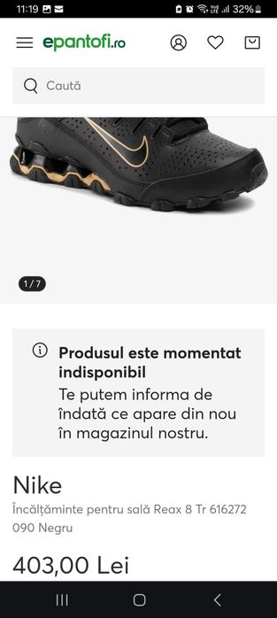 Adidasi originali Nike nr.44