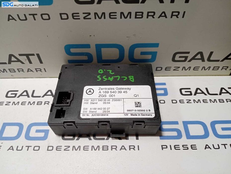 Unitate Modul Calculator CAN Gateway Mercedes Clasa A Class W169 2004 - 2012 Cod A1695403945 A2C53100414 [M4355]