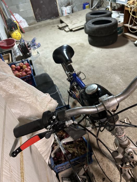 Bicicleta cu motor de 80cc ca noua