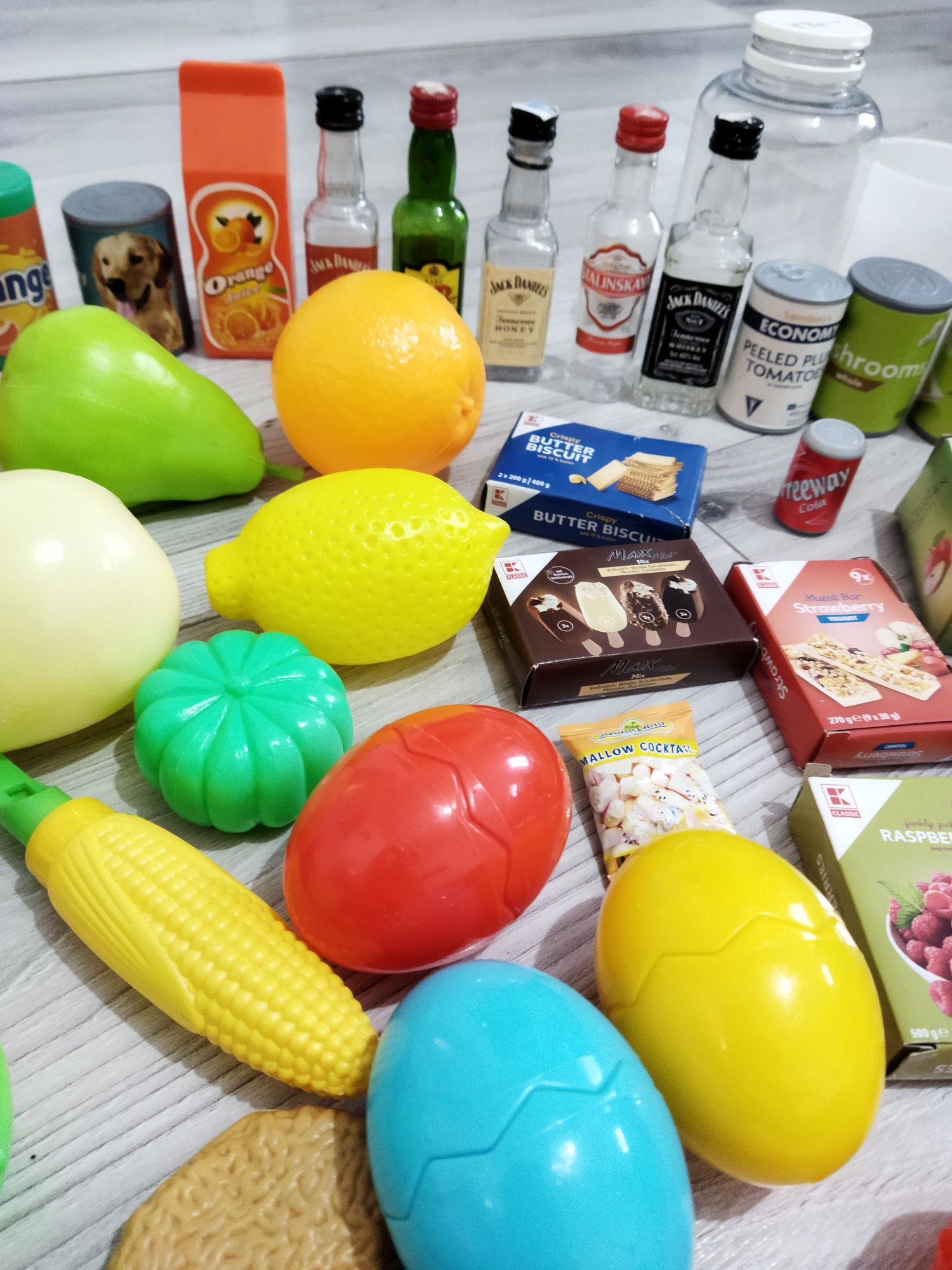 Lot de jucării accesorii mâncare fructe legume băutură bucătărie copii