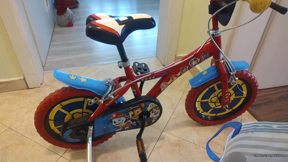 Велосипед на Пес патрул 14